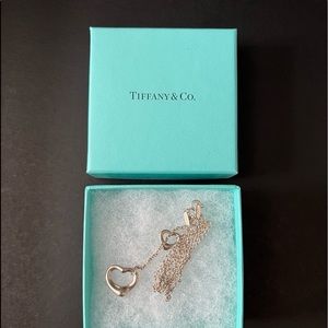 Tiffany & Co Elsa Perreti silver heart necklace